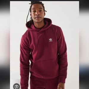 3531  Adidas Men's Maroon Hoodie
